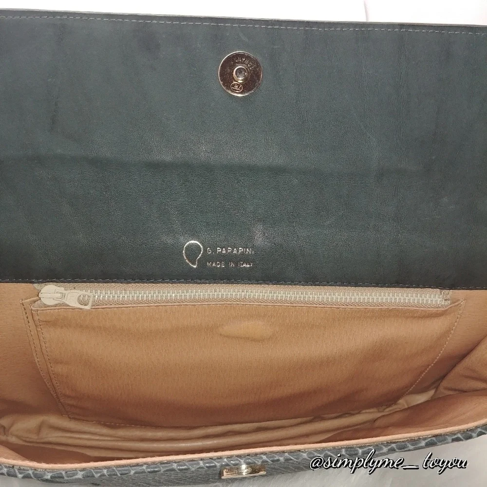 G. Parapini Leather Clutch